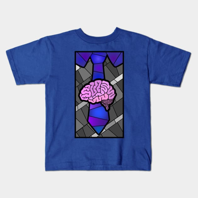 Logan Stained Glass Kids T-Shirt by OctopodArts
